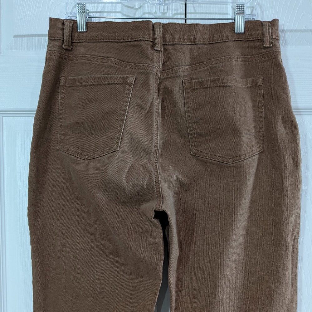 Gloria Vanderbilt Women's Amanda Jeans, Brown, Size 16, Classic Fit, Tapered Leg - Picture 8 of 13